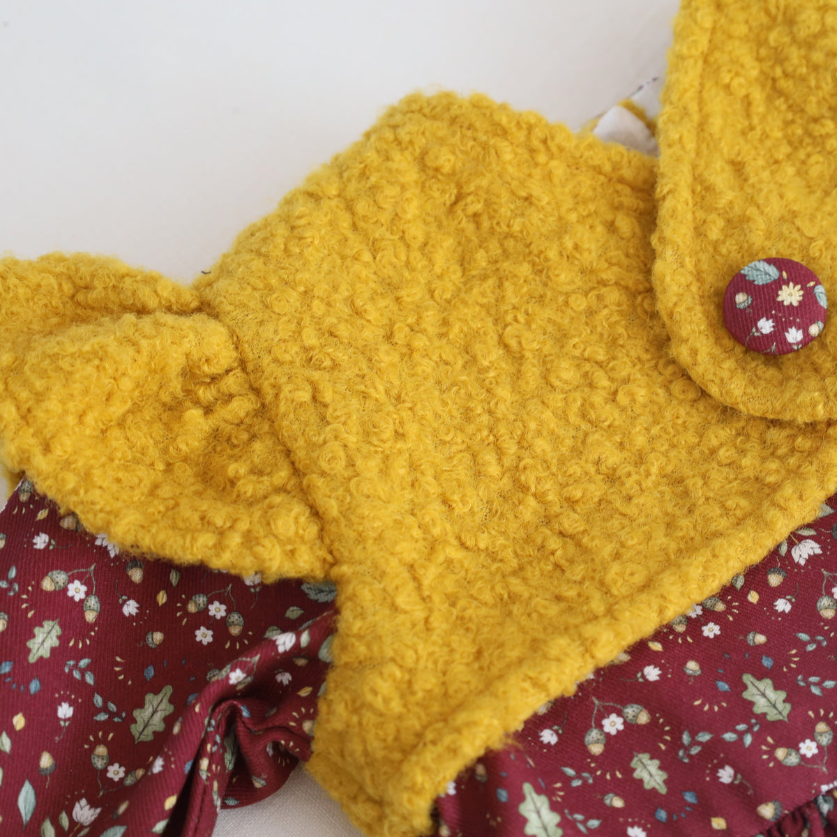 Vestido bolotas com colete