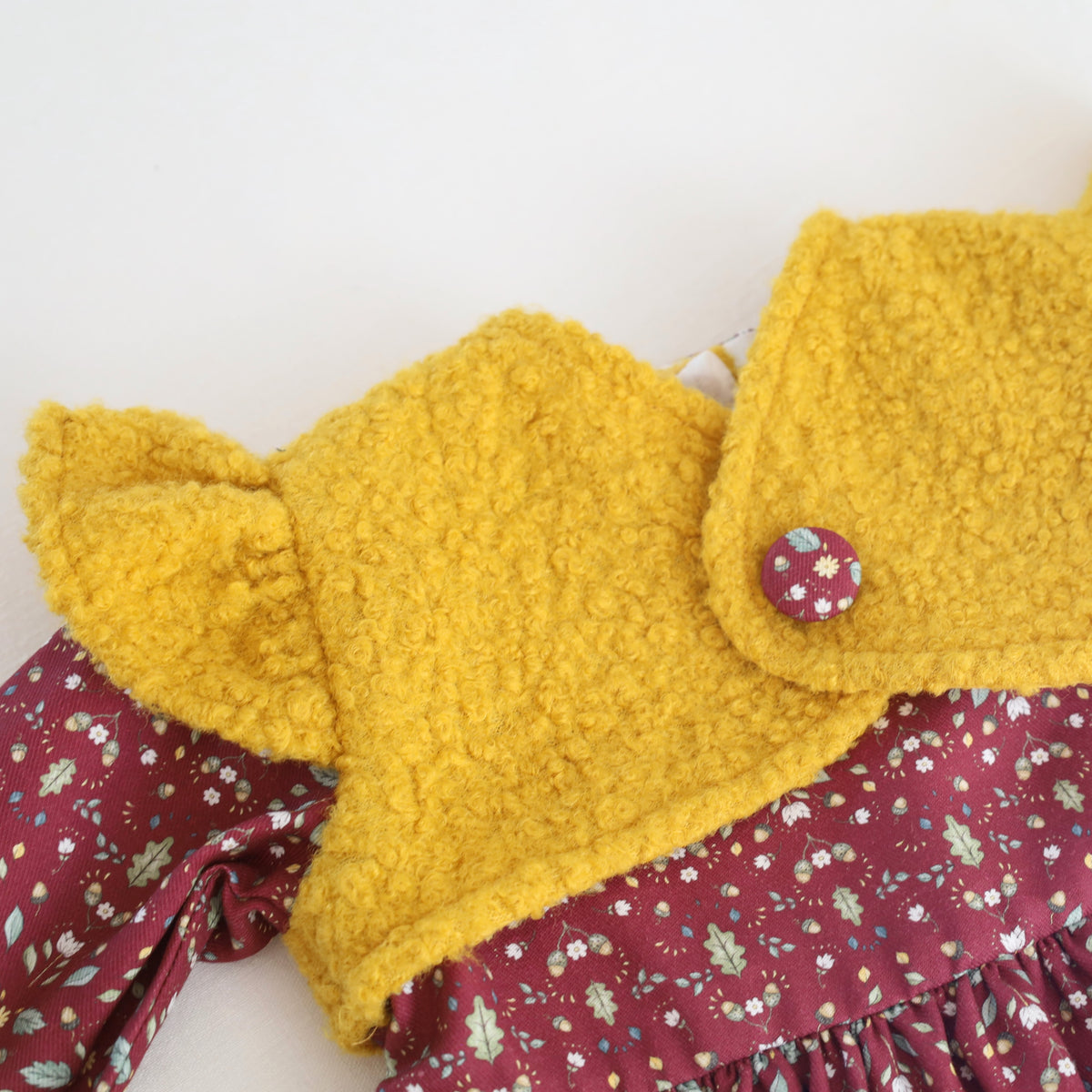 Vestido bolotas com colete