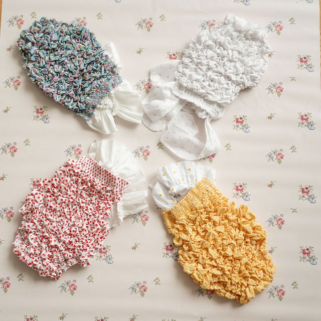 Fato de banho branco florzinhas
