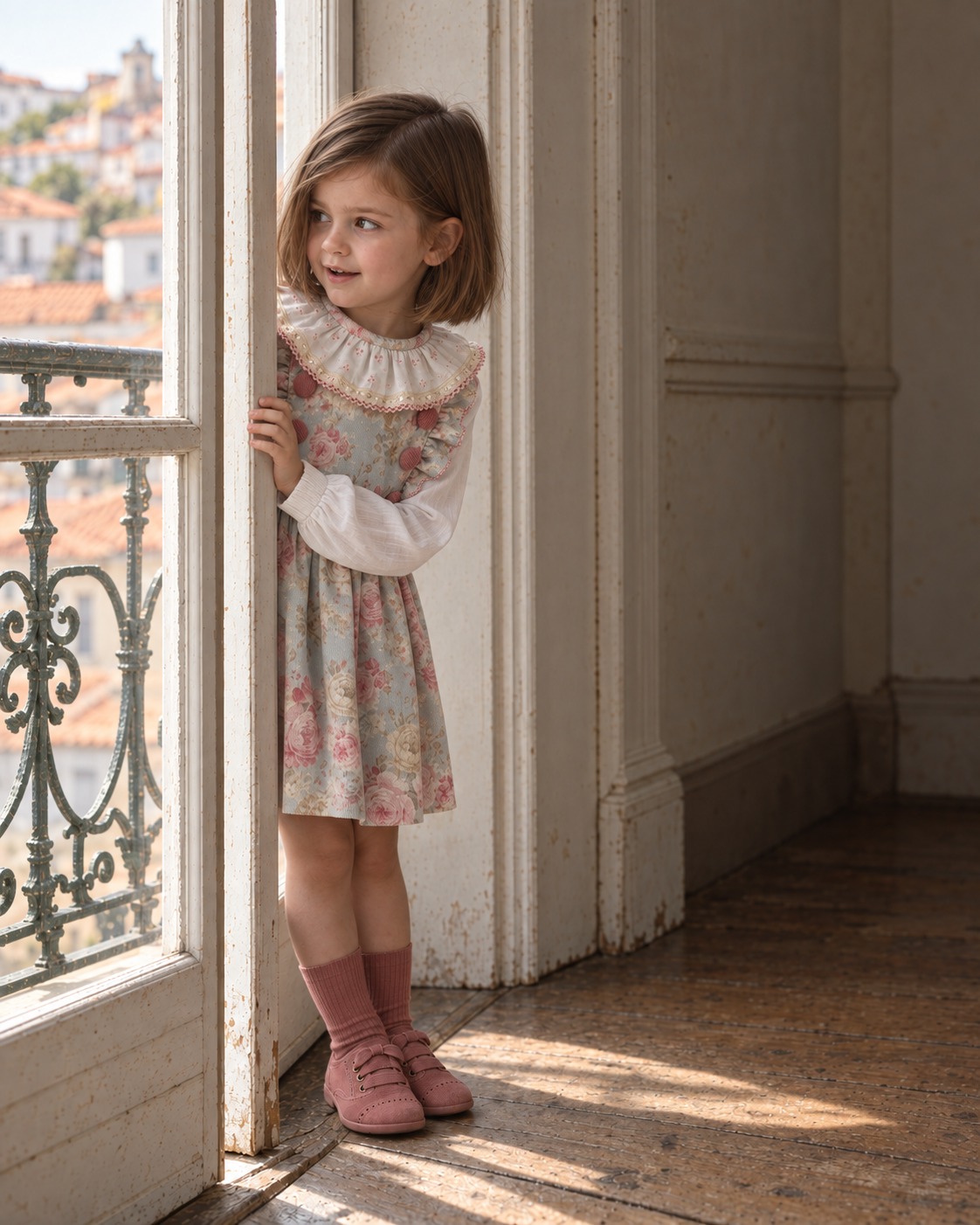 Saia veludine flores