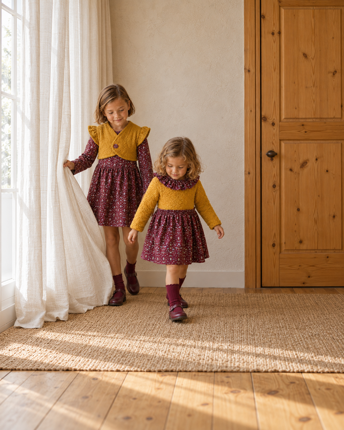 Vestido bolotas com colete