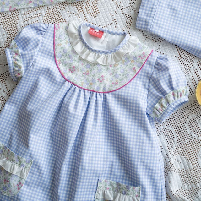 Vestido vichy lavanda