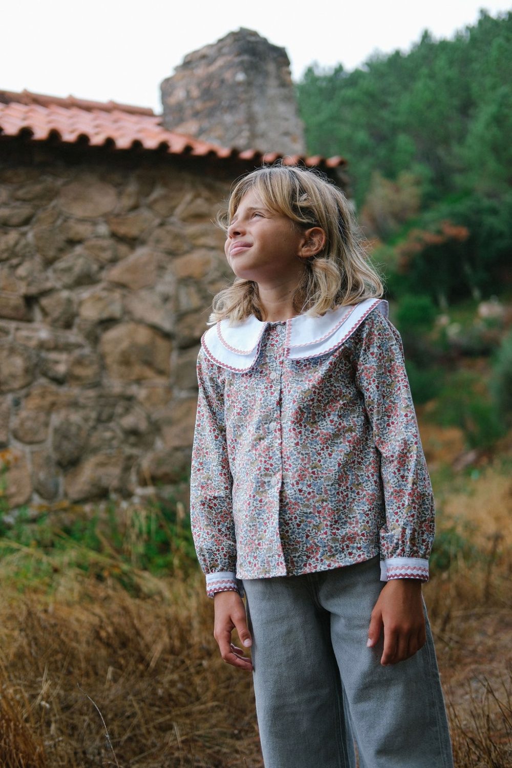 Camisa de flores com grega - Image 3