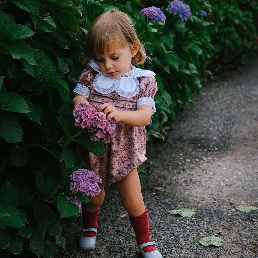 Floral velvet romper - Image 4
