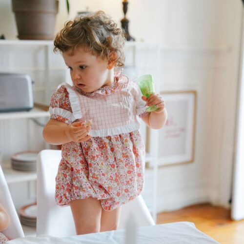 Fofo flores e quadradinhos