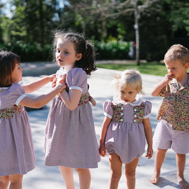 Calções vichy bordeaux - Image 3