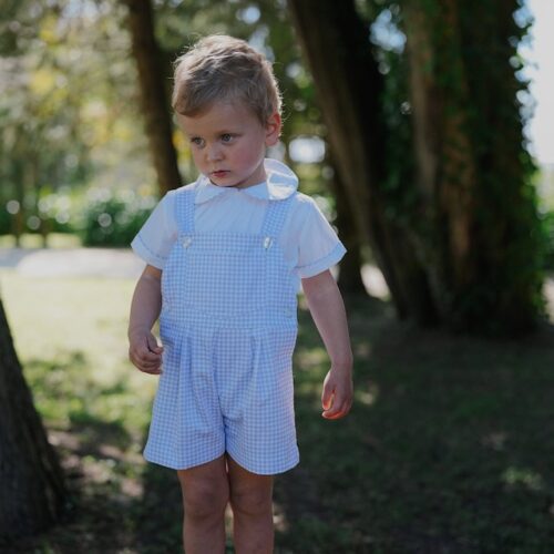 Conjunto rapaz quadradinhos