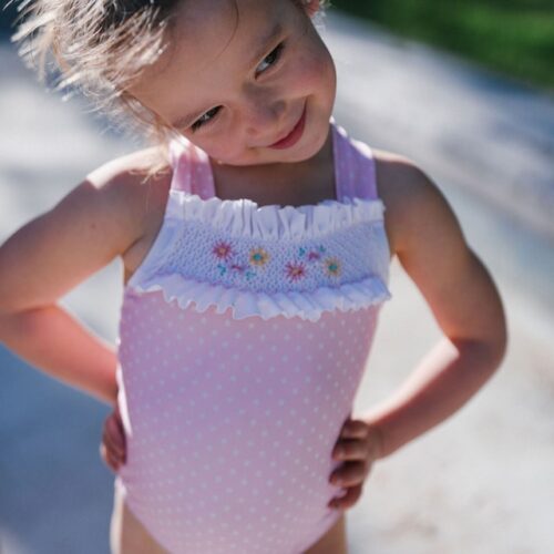 Fato de banho cor de rosa